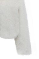 Dallas Kadın Beyaz Gömlek Yaka Teddy Mont | Derimod