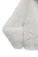 Dallas Kadın Beyaz Gömlek Yaka Teddy Mont | Derimod