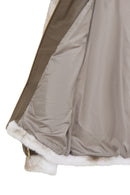 Anabel Kadın Beyaz Teddy Deri Mont | Derimod