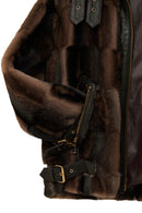 Anabel Kadın Kahverengi Teddy Deri Mont | Derimod