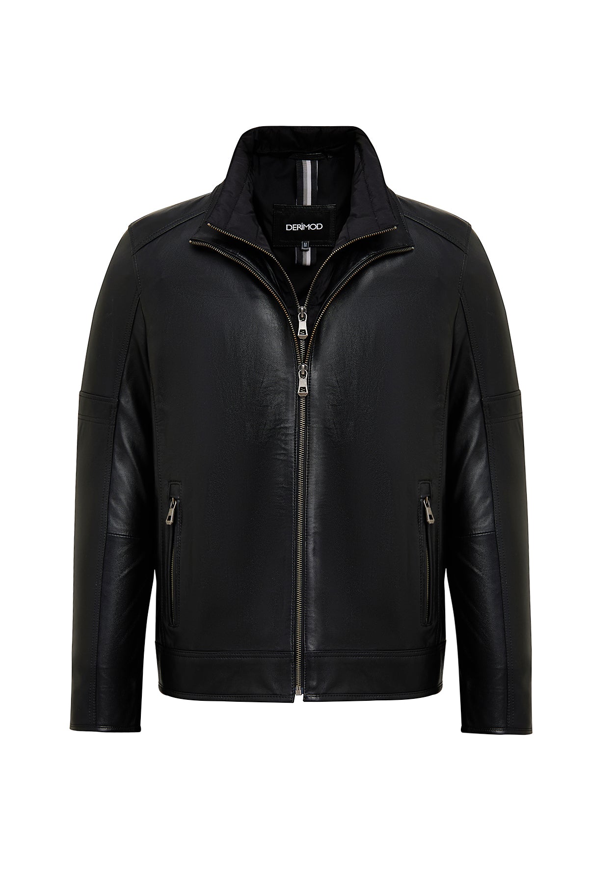 Mbappe Erkek Siyah Deri Ceket