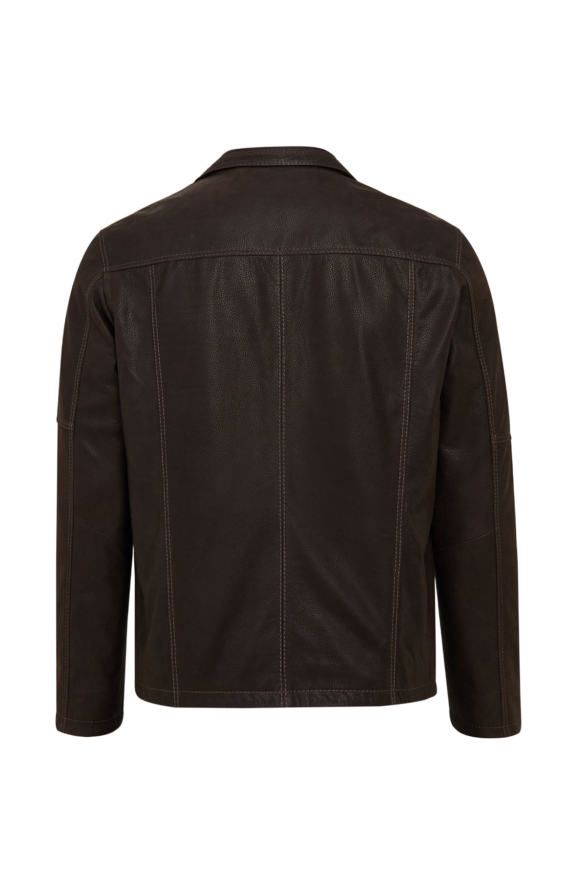 Costa Erkek Kahverengi Deri Ceket