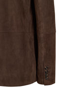 Rodrygo Erkek Kahverengi Blazer Süet Deri Ceket | Derimod