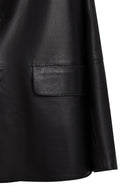 Rodrygo Men's Black Blazer Leather Jacket | Derimod