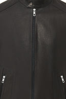 Insignia Erkek Siyah Hakim Yaka Deri Mont | Derimod