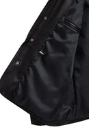 Salah Erkek Siyah Gömlek Yaka Deri Mont | Derimod