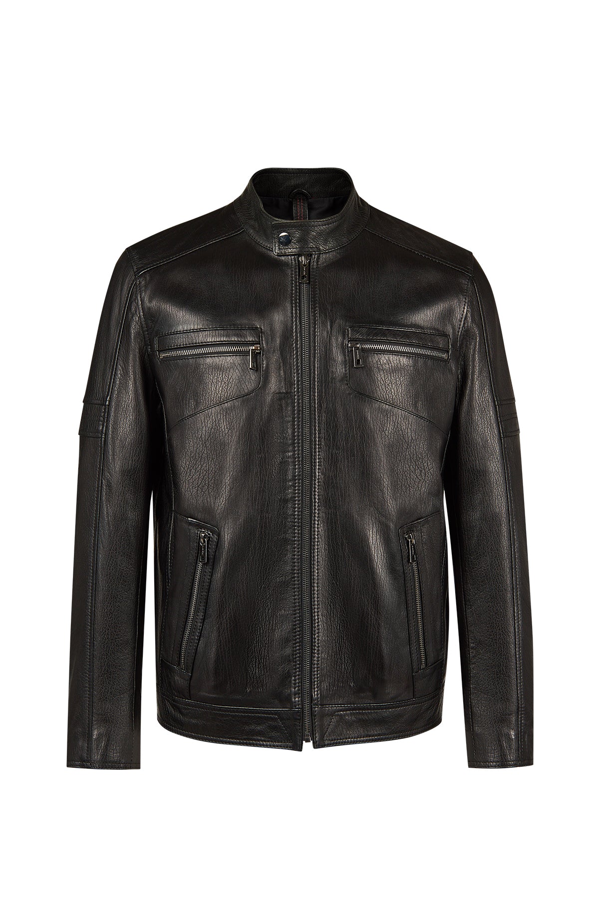 Laporte Erkek Siyah Hakim Yaka Deri Ceket 25WGD6589BT | Derimod