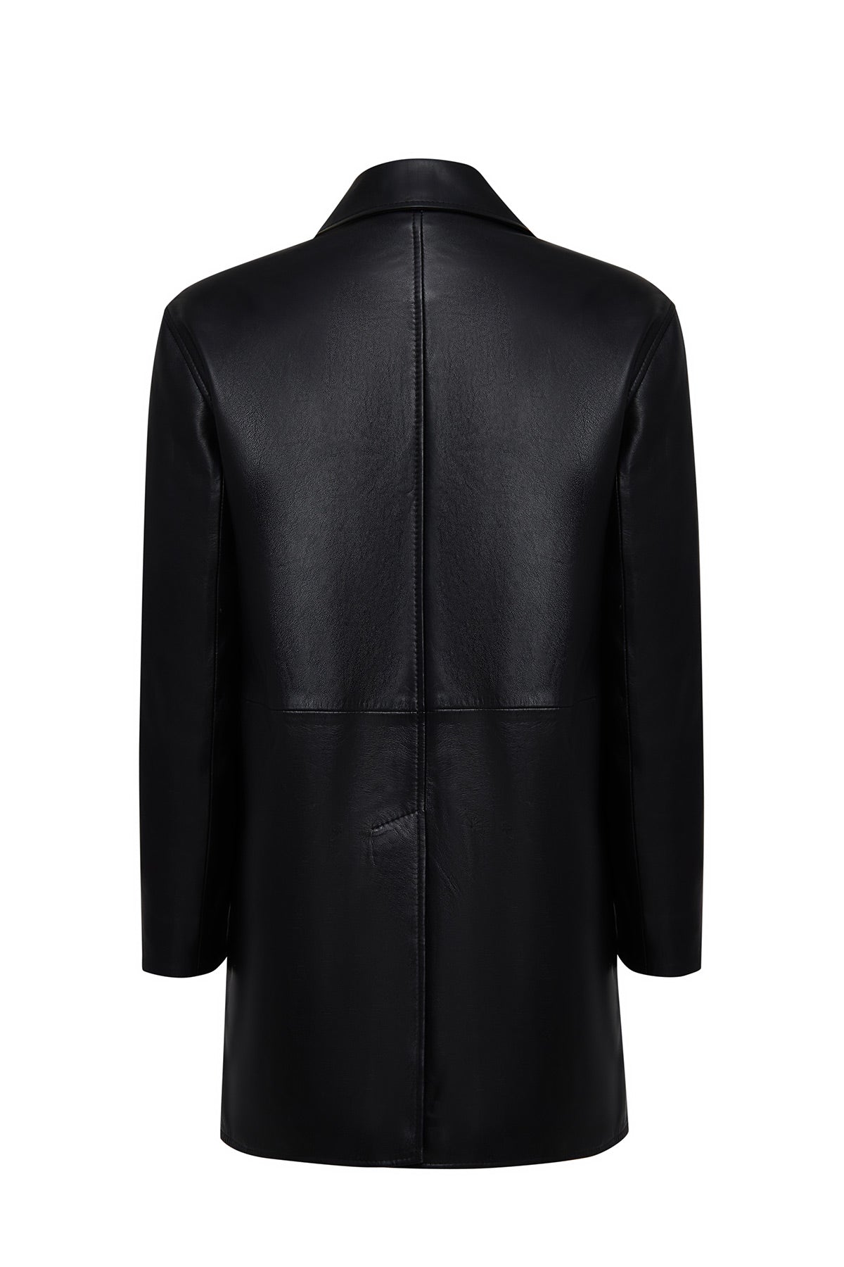 Emma Kadın Siyah Deri Kaban