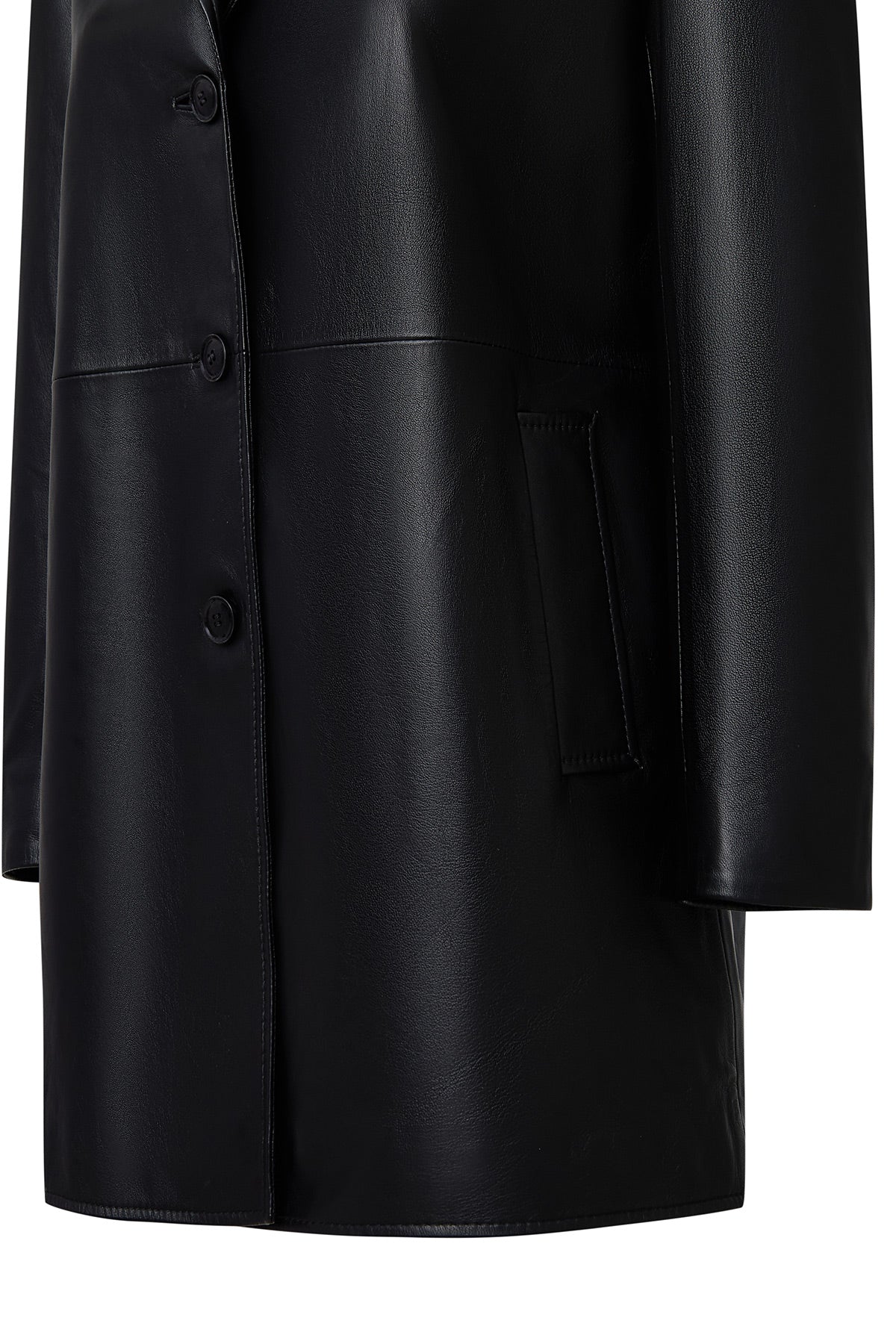 Emma Kadın Siyah Deri Kaban