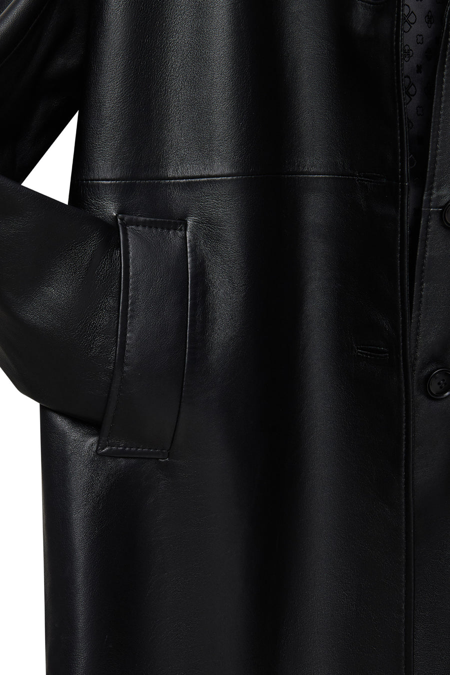 Emma Women's Black Leather Coat