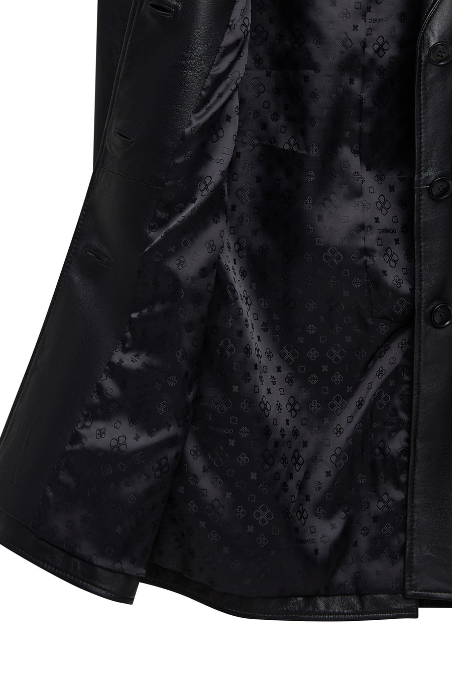 Emma Women's Black Leather Coat