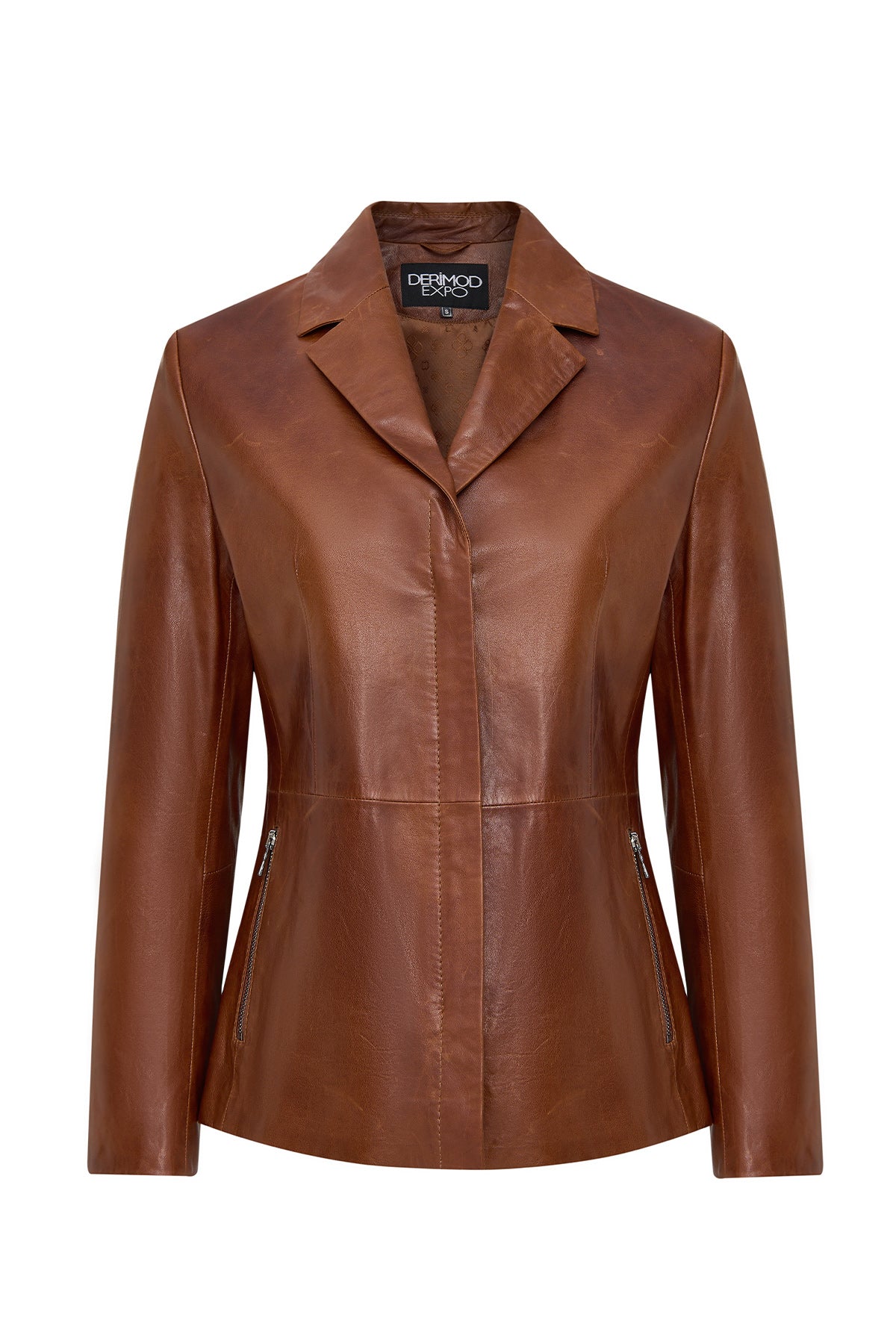 Helen Kadın Taba Kısa Deri Ceket 25WGE5610M2 | Derimod