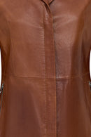 Helen Kadın Taba Kısa Deri Ceket | Derimod