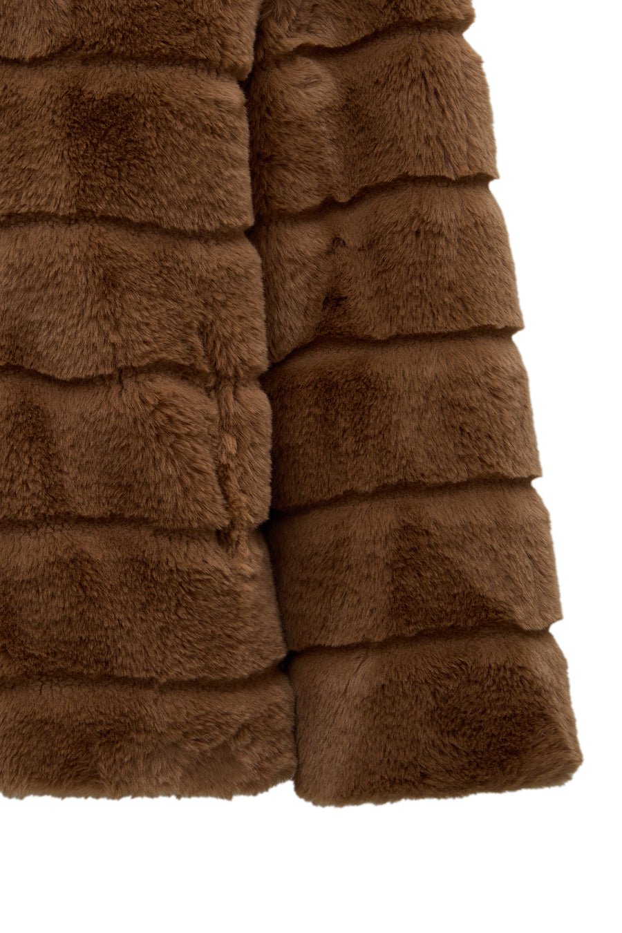 Vienna Kadın Hardal Kapüşonlu Teddy Mont
