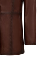 Barbara Kadın Kahverengi Blazer Deri Ceket | Derimod