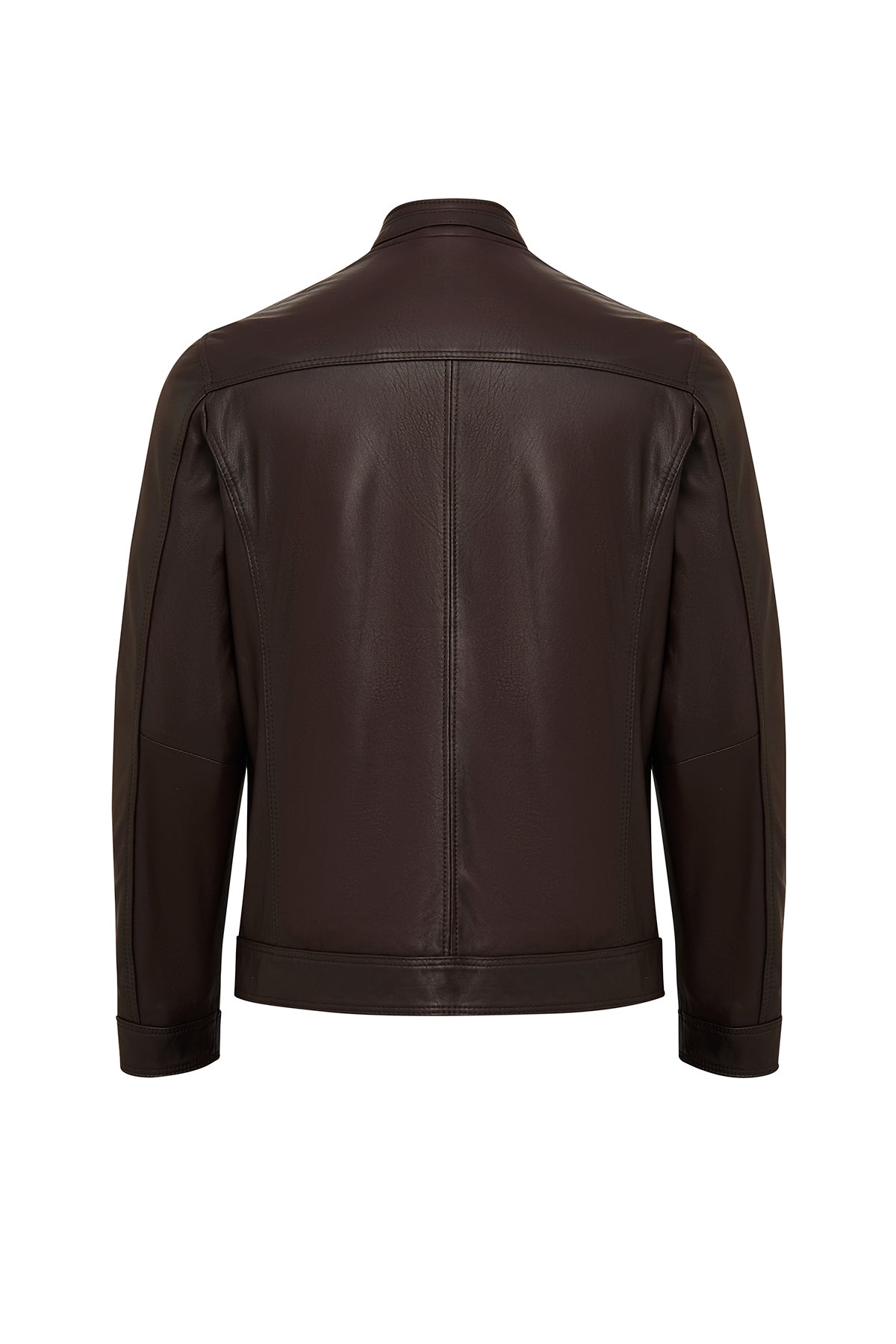 Felibe Erkek Kahverengi Deri Ceket