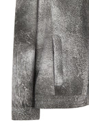 Oscar Erkek Siyah Nubuk Deri Spor Ceket | Derimod