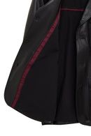 Kane Erkek Siyah Düğmeli Blazer Deri Ceket | Derimod