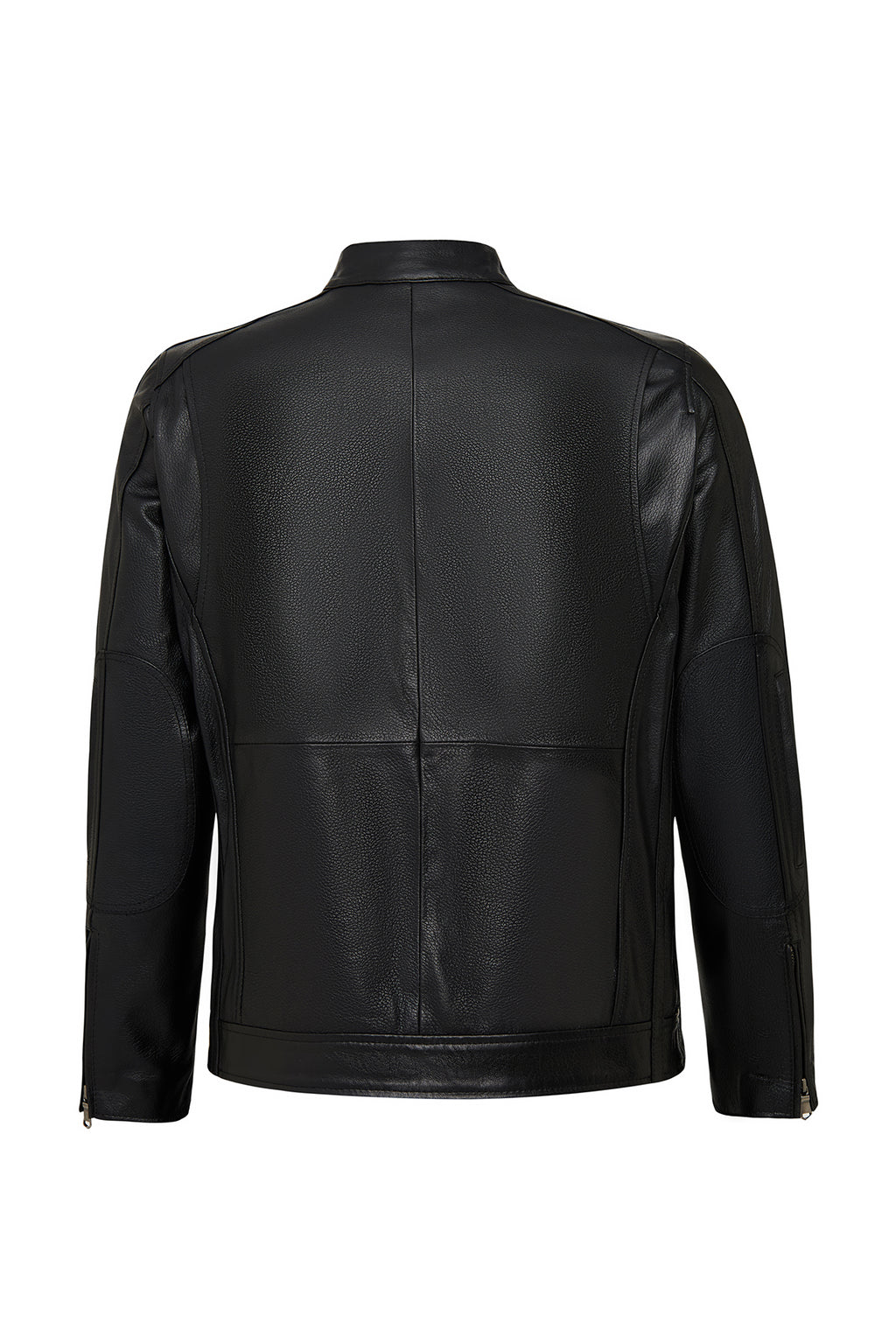 Middleton Erkek Siyah Slim-Fit Kısa Deri Ceket
