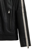 Middleton Men's Black Slim-Fit Short Leather Jacket | Derimod