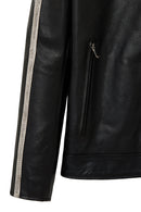 Middleton Men's Black Slim-Fit Short Leather Jacket | Derimod