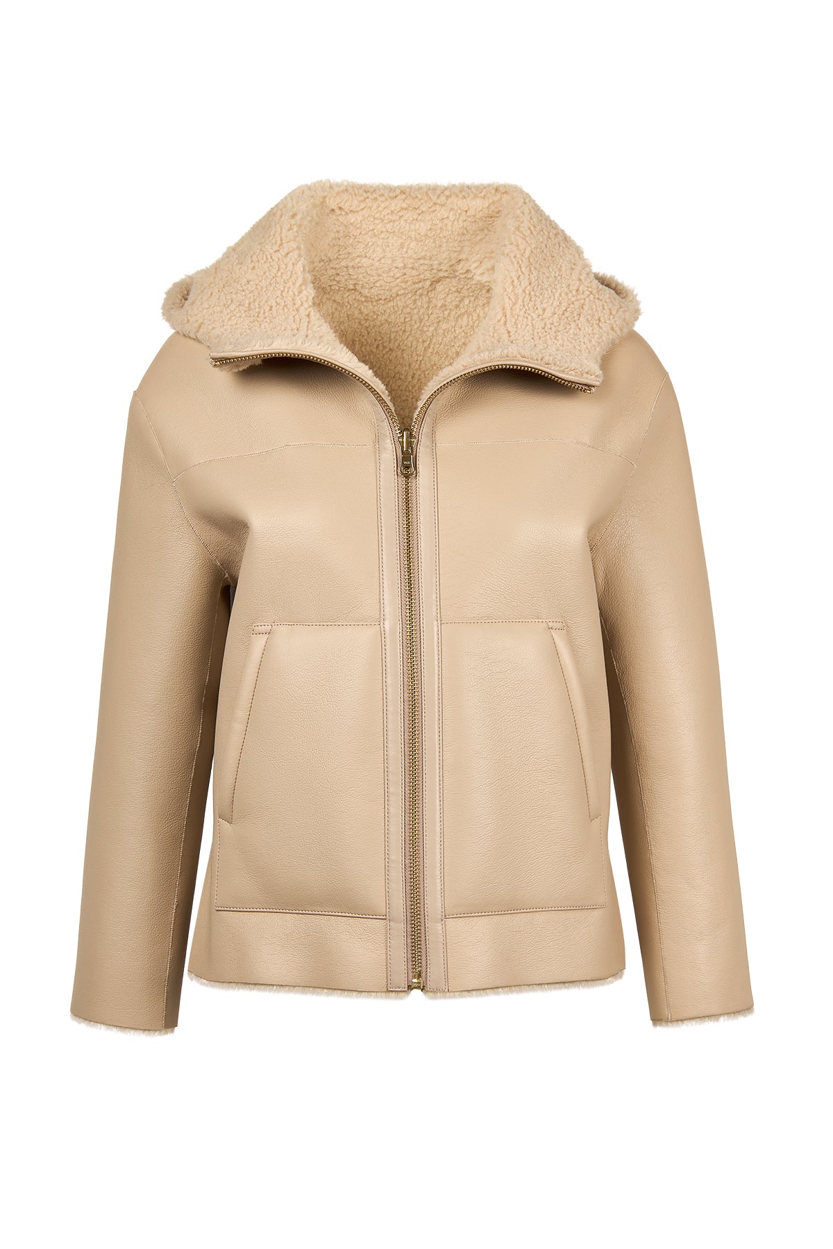 Gardena Kadın Bej Çift Taraflı Teddy Mont 25WGP5241FF | Derimod