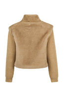 Cortina Kadın Bej Kısa Teddy Mont | Derimod