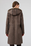 Fiorentini Kadın Kahverengi Çift Taraflı Kapüşonlu Teddy Kaban | Derimod