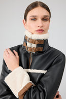 Megeve Kadın Siyah Kısa Teddy Mont | Derimod