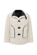 Oslo Kadın Bej Çift Taraflı Teddy Deri Mont | Derimod