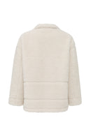 Oslo Kadın Bej Çift Taraflı Teddy Deri Mont | Derimod