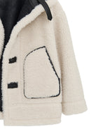 Oslo Kadın Bej Çift Taraflı Teddy Deri Mont | Derimod