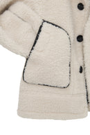 Oslo Kadın Bej Çift Taraflı Teddy Deri Mont | Derimod