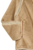 St-Moritz Woman Beige Oversize Teddy Coat | Derimod