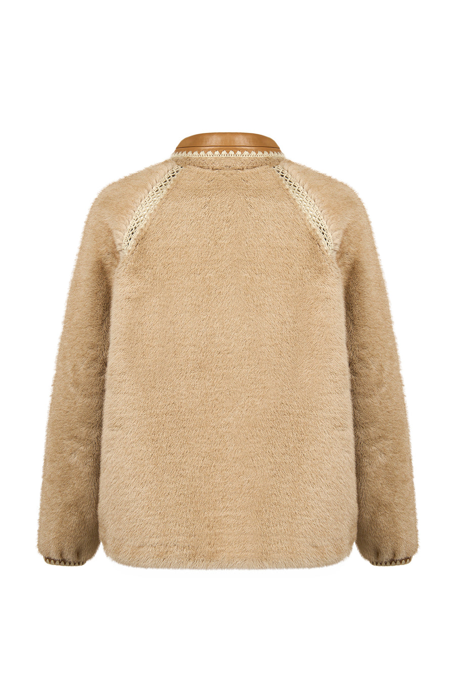 St-Moritz Woman Beige Oversize Teddy Coat