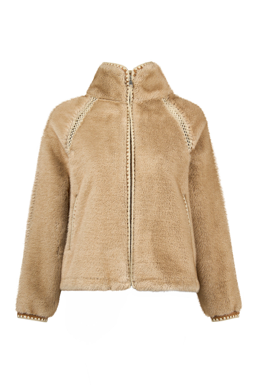 St-Moritz Woman Beige Oversize Teddy Coat