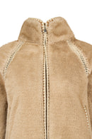 St-Moritz Woman Beige Oversize Teddy Coat | Derimod