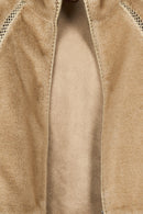 St-Moritz Woman Beige Oversize Teddy Coat | Derimod