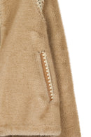 St-Moritz Woman Beige Oversize Teddy Coat | Derimod
