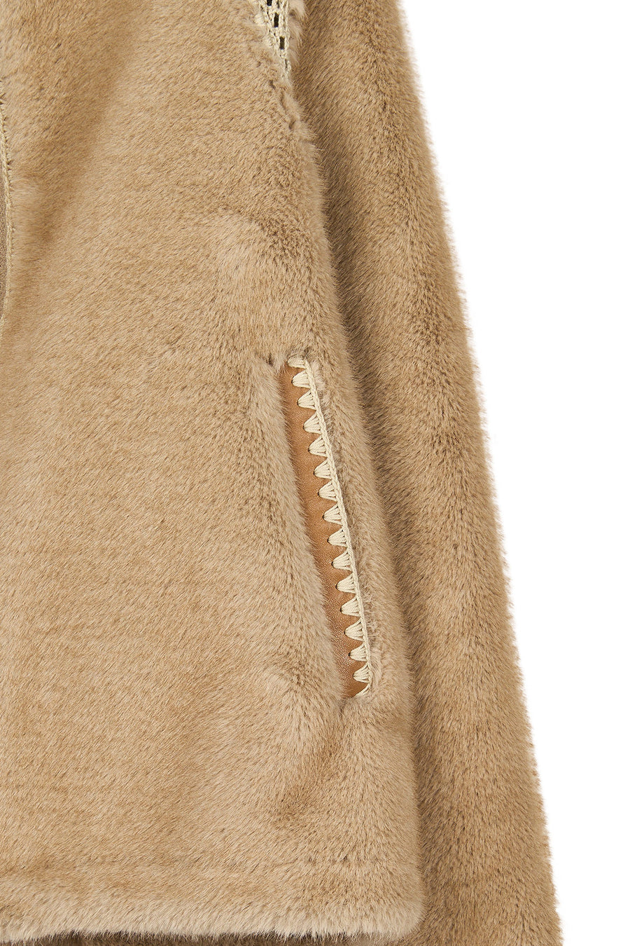 St-Moritz Woman Beige Oversize Teddy Coat