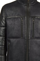 Zermatt Erkek Siyah Hakim Yaka Teddy Mont | Derimod