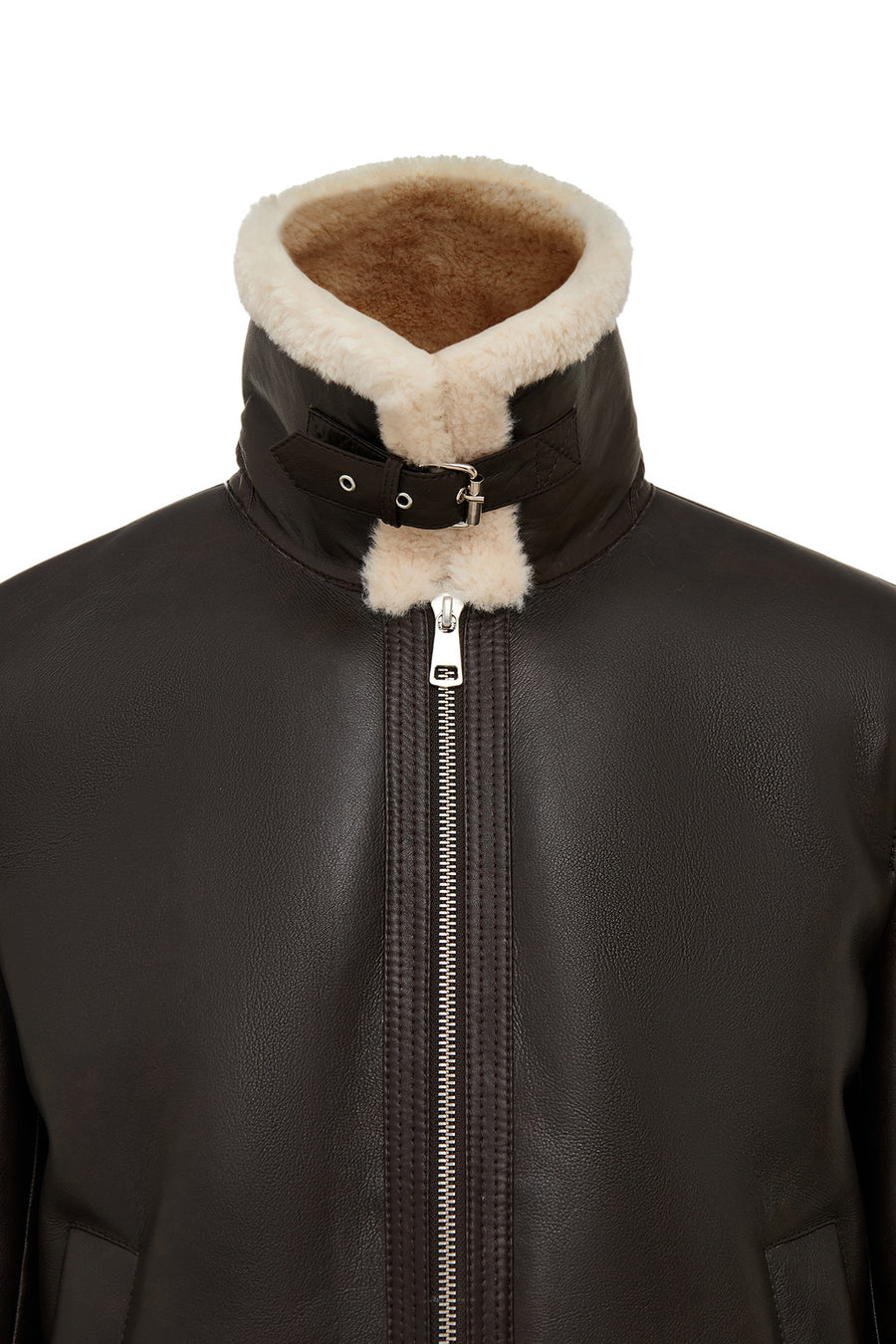 Bern Men's Brown Teddy Leather Jacket