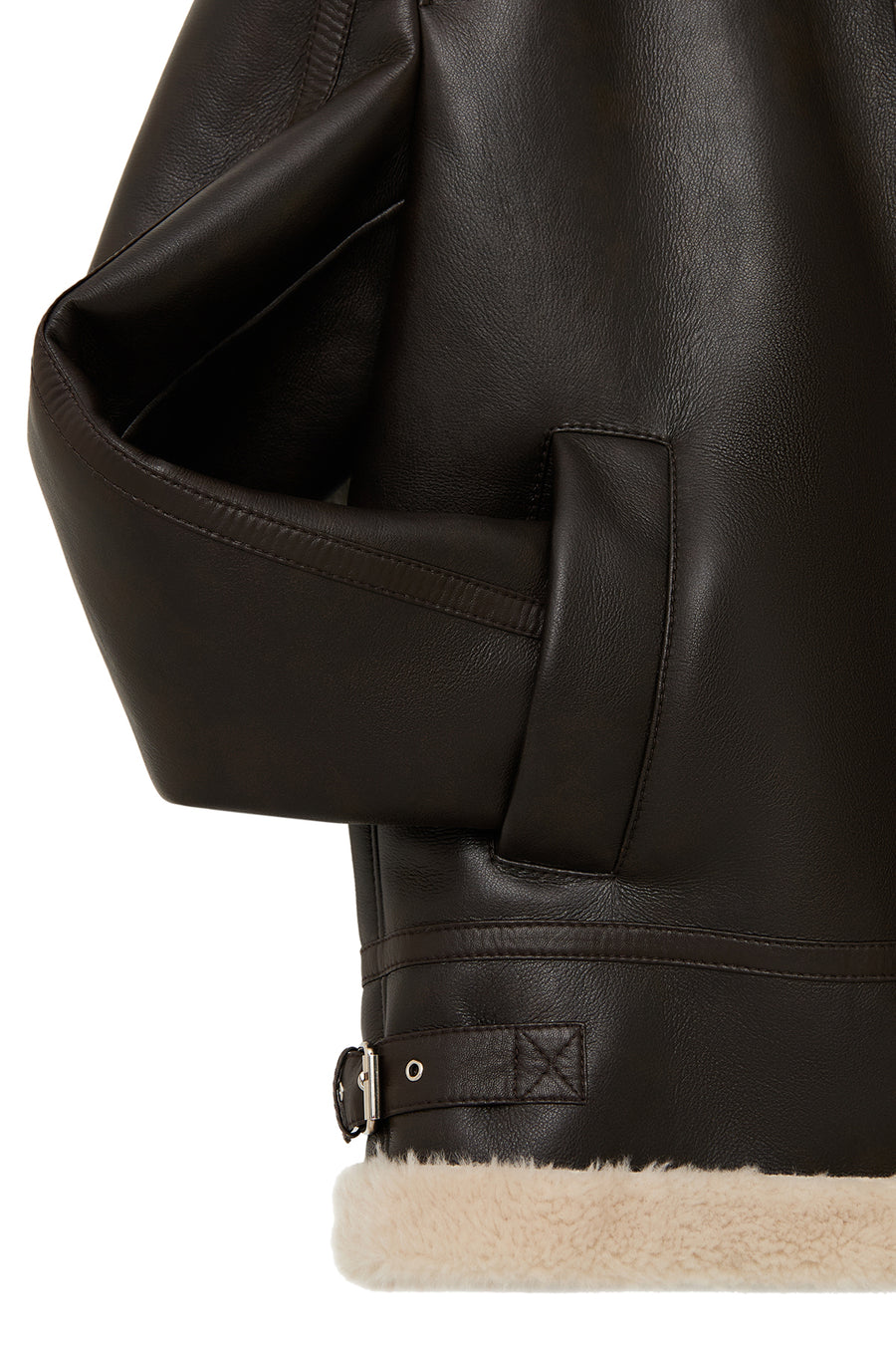 Bern Men's Brown Teddy Leather Jacket