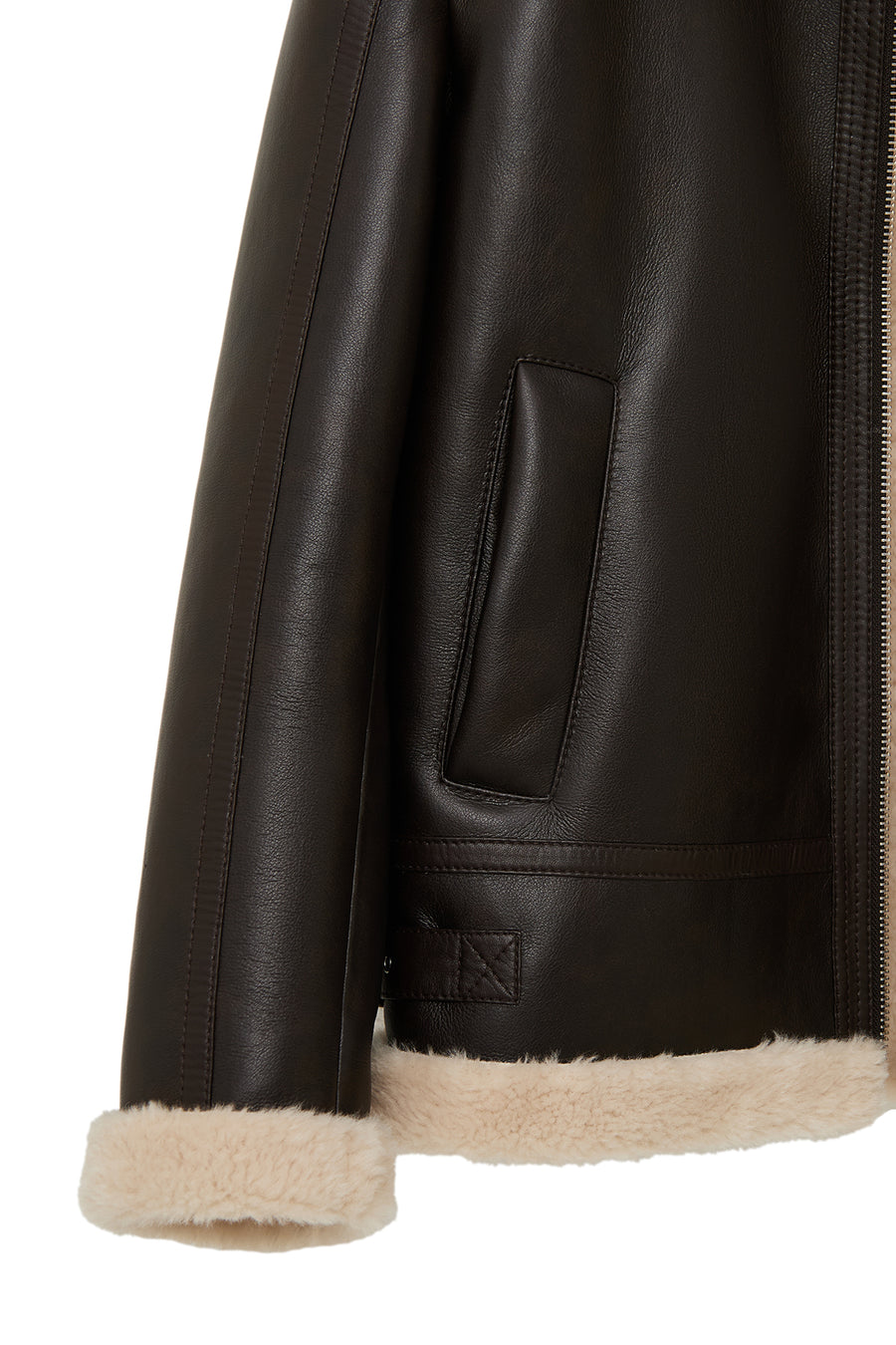 Bern Men's Brown Teddy Leather Jacket