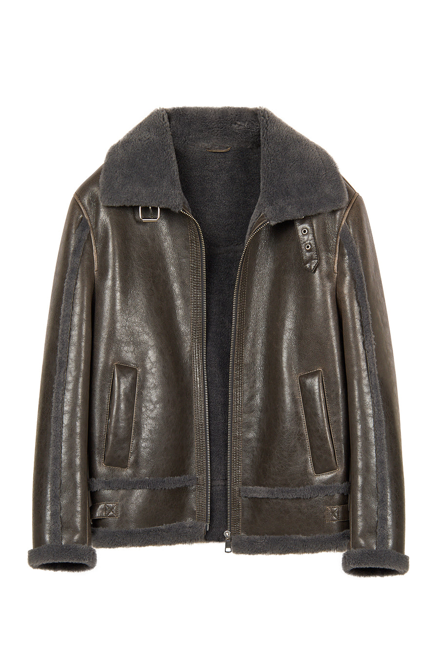 Zurich Men's Grey Teddy Coat