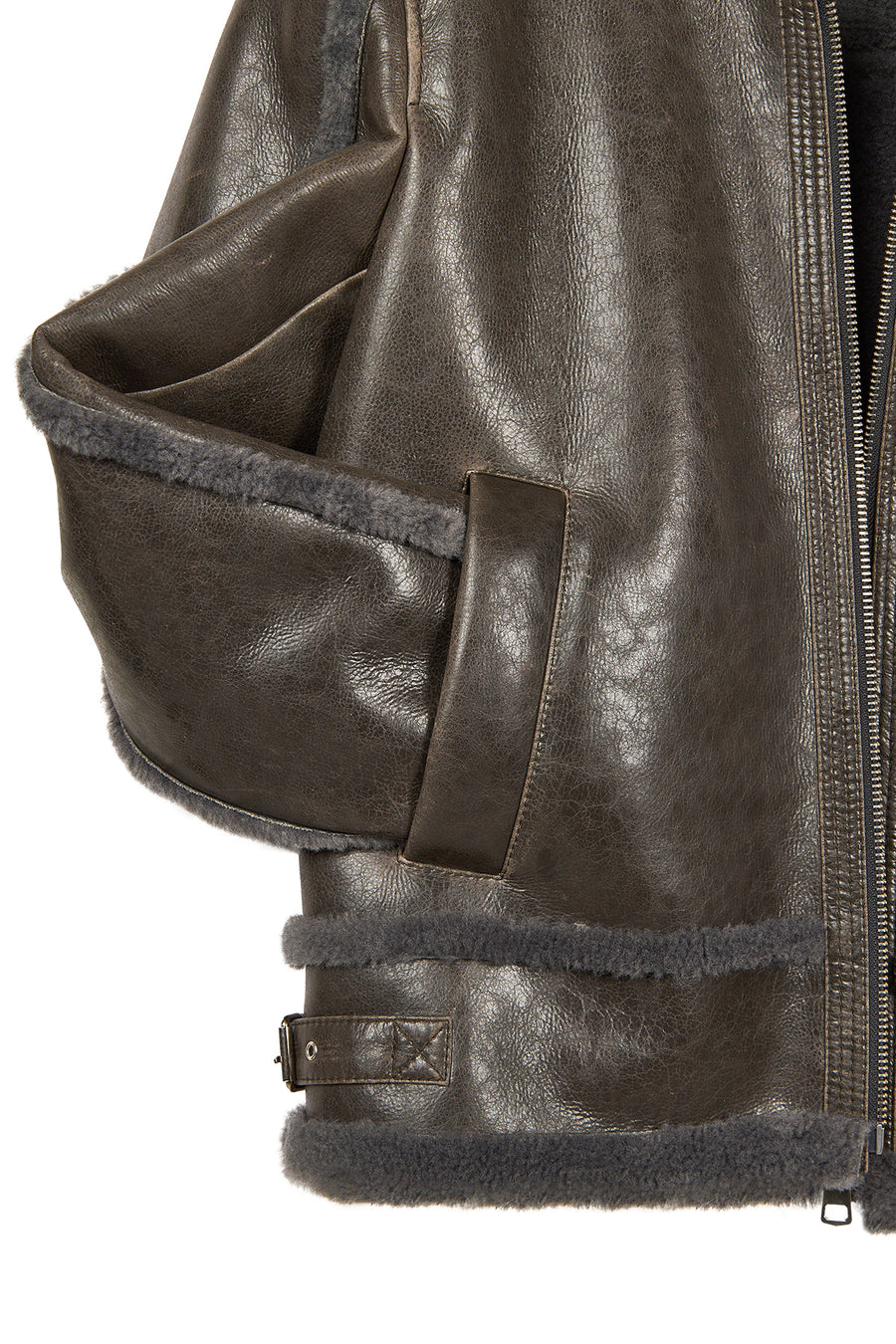 Zurich Men's Grey Teddy Coat