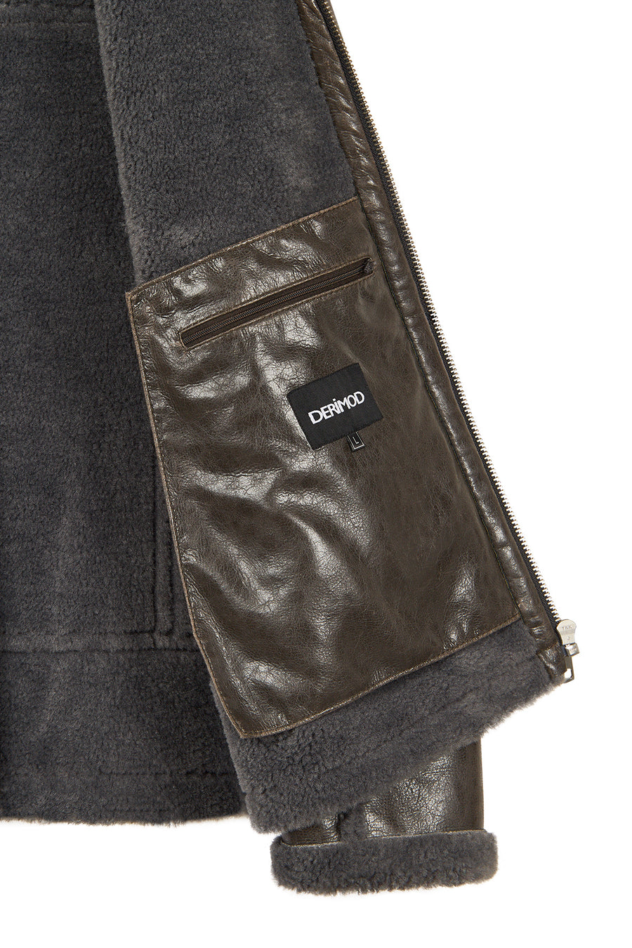 Zurich Men's Grey Teddy Coat