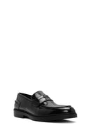 Men's Black Leather Casual Loafer | Derimod