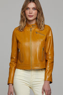 Kylie Women's Leather Jacket | Derimod