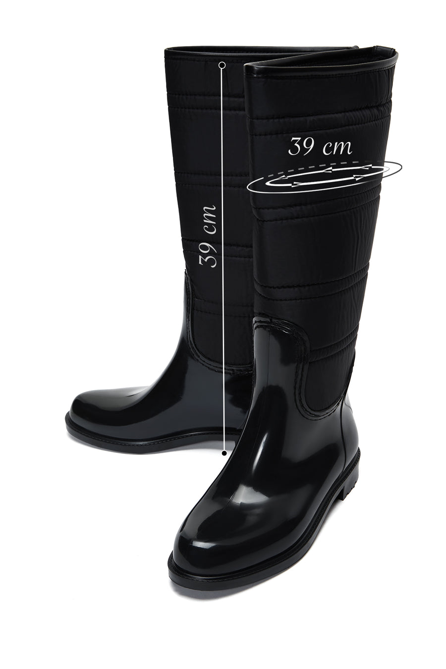Women's Black Rain Boots